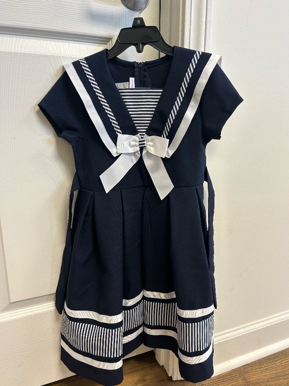 Bonnie Jean Dresses Bonnie Jean Navy And White Striped Dress Size 6X